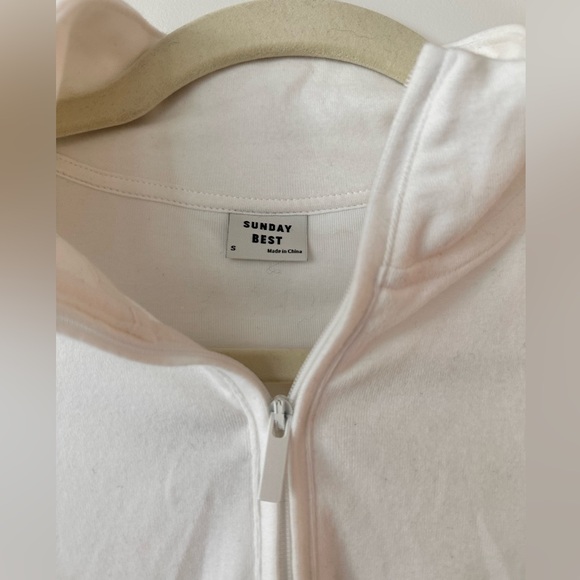 Aritzia Sunday Best Cropped Quarter Zip Top - Picture 2 of 3